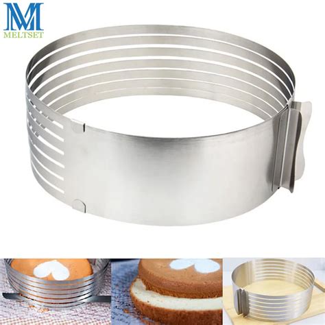 6 8 Inches Adjustable Round Mousse Cake Rings Retractable Stainless