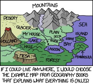 XKCD Isn't Funny: XKCD Isn't Funny - #1472 - GEOGRAPHY