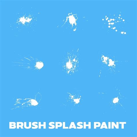 Premium Vector | BRUSH SPLASH PAINT