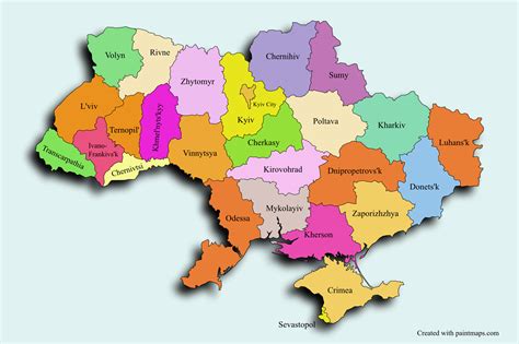 Ukraine Map Artofit