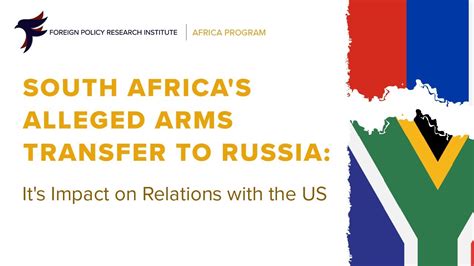 Alleged South African Arms Transfer To Russia Youtube