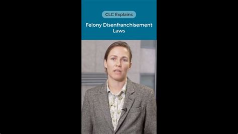 CLC Explains Blair Bowie On Felony Disenfranchisement Laws YouTube