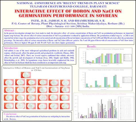 PDF INTERACTIVE EFFECT OF BORON AND NaCl ON GERMINATINION PERFORMANCE