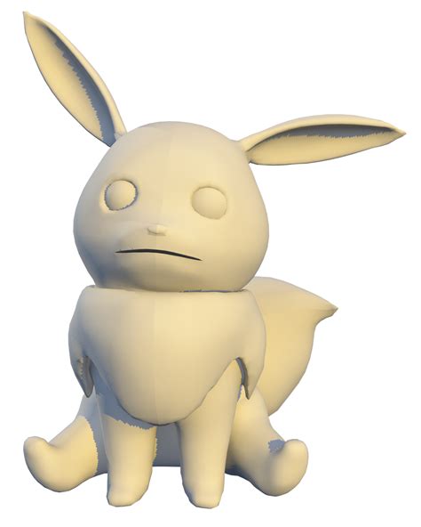 Eevee Model By Shikuchi On Deviantart