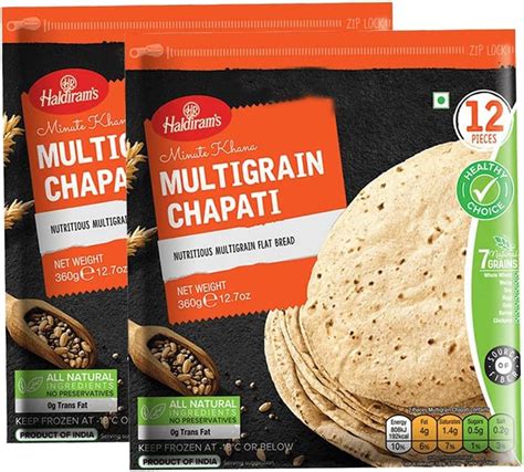 Haldiram S Multigrain Chapati 360G Wheat Chapati 100 Fresh