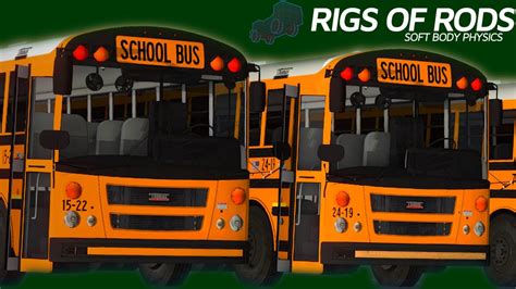 School Buses IN ACTION Rigs Of Rods YouTube