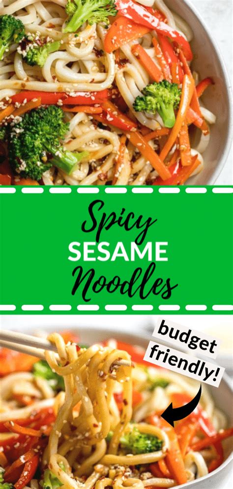 Spicy Sesame Udon Noodles Krolls Korner