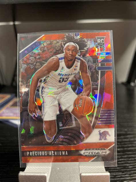 2020 Panini Prizm Draft Picks Precious Achiuwa Red Cracked Ice RC 8