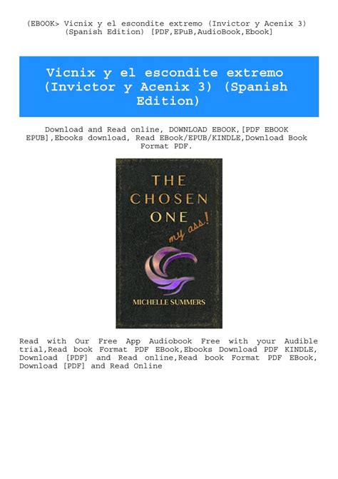 EBOOK Vicnix Y El Escondite Extremo Invictor Y Acenix 3 Spanish