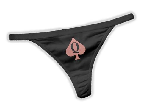 Queen Of Spades Panties Bbc Hotwife Queen Of Spade Thong Etsy Australia