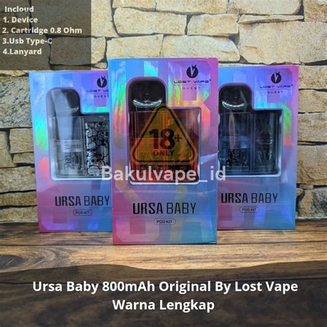 Jual Ursa Baby Pod Kit Mah Warna Lengkap Authentic Ursa Baby Kit