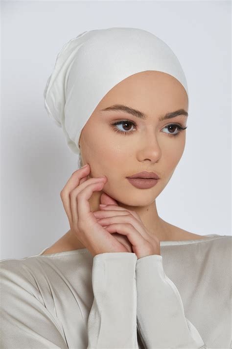 Tie Back Hijab Caps Premium Slit Tie Back Jersey Hijab Cap Abayabuth