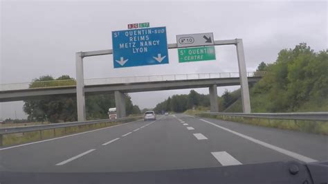 France By Autoroute A26 South St Quentin J10 And A29 Junction YouTube