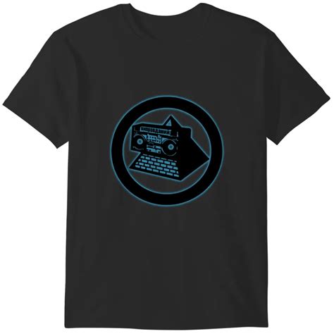 The KLF Glowing Blue Pyramid Blaster Short Sleeve Unisex T Shirt S