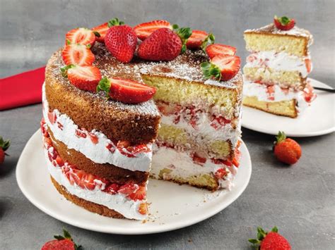 Naked Cake De Morango Receiteria