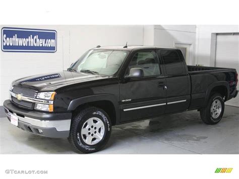 2005 Black Chevrolet Silverado 1500 Z71 Extended Cab 4x4 25352736