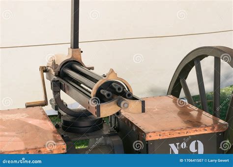 Gatling Gun, Civil War era stock image. Image of gattling - 170641507