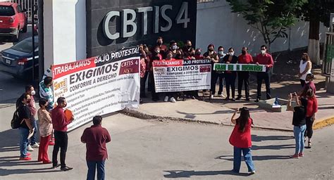 Maestros Y Administrativos Del Cbtis De Lerdo Trabajan Bajo Protesta