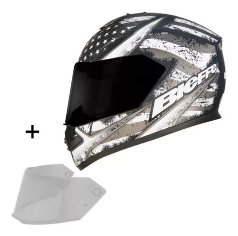 Capacete Bieffe Para Moto Masculino Feminino Viseira Extra Tamanho Do