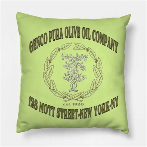 Genco Pura Olive Oil Company - The Godfather - Pillow | TeePublic