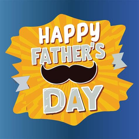 Premium Vector Happy Father Day Typography Vector Illustration With