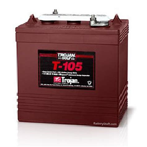 Trojan T 105 6v 225AH Flooded Golf Cart Battery