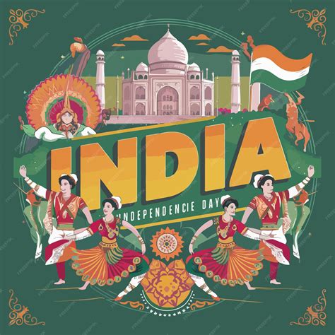 Premium Vector Indian Independence Day Celebration Illustration