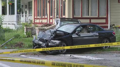 Car Fleeing From Troopers Crashes Into Cleveland House