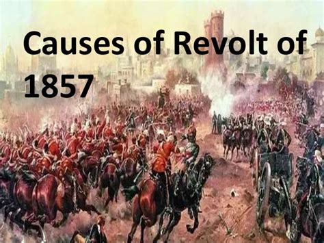 causes of revolt of 1857