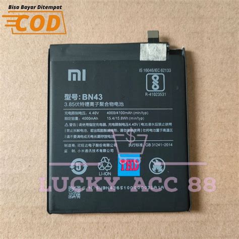 Jual Batre Batrei Baterai Hp Original Xiaomi Xiomi Redmi Note 4 Not