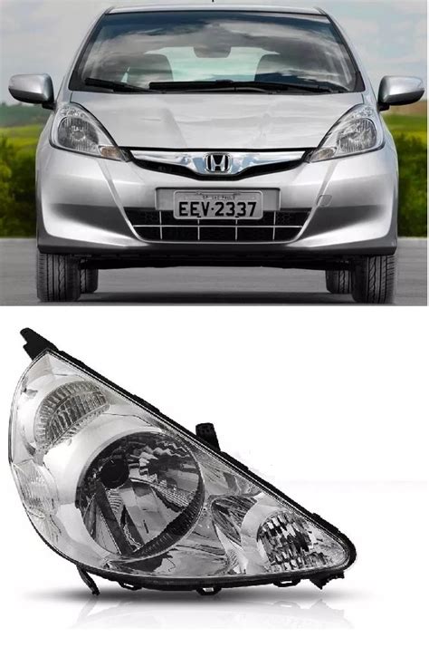 Farol Honda Fit Cromado Direito Novo R Em