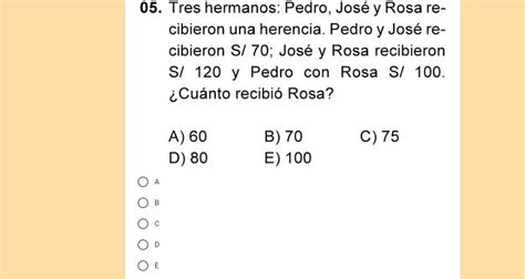 Tres Hermanos Pedro Jos Y Rosa Recibir Una Herencia Pedro Y Se