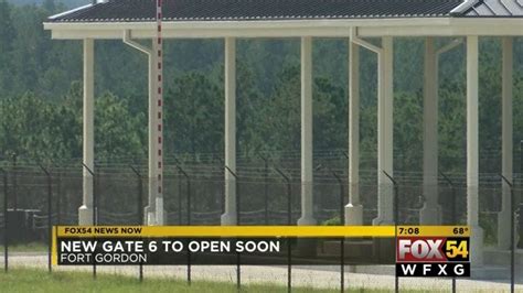 Gate 6 at Fort Gordon expected to open soon - WFXG