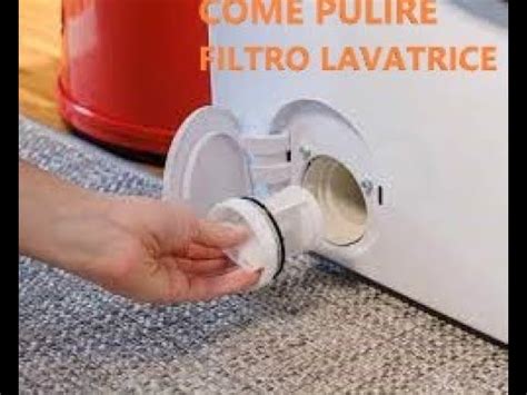 Come Pulire Il Filtro Della Lavatrice How To Clean The Washing