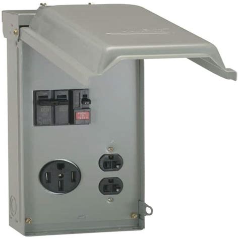 Midwest Electric Products 70 Amp Temporary Power Box With Gfci And 50