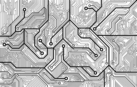 Circuit Board Background Texture Vector Illustratoin 10568398 Vector