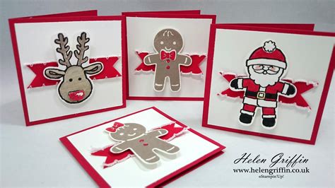 Cookie Cutter Mini 3×3 Christmas Cards Stampin Up Christmas Cards