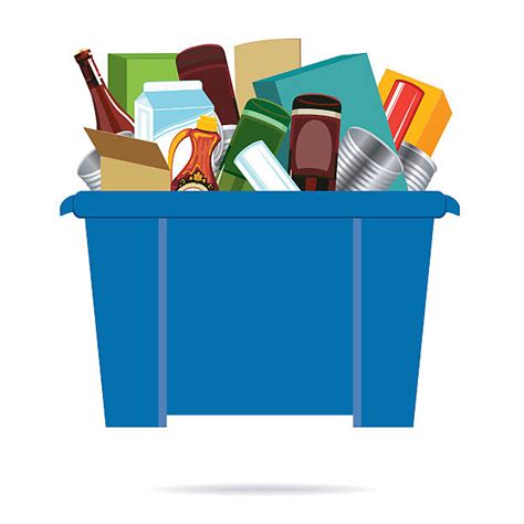 Recycling Bin Clip Art, Vector Images & Illustrations - iStock