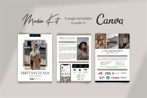 Modern Media Kit Canva Template Graphic By Business Chic Studio