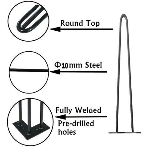 Pi Ces Bricolage Pieds En Pingle Cheveux Cm Pieds De Table