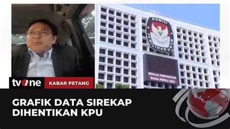 KPU Hentikan Grafik Data Sirekap Kabar Petang TvOne YouTube