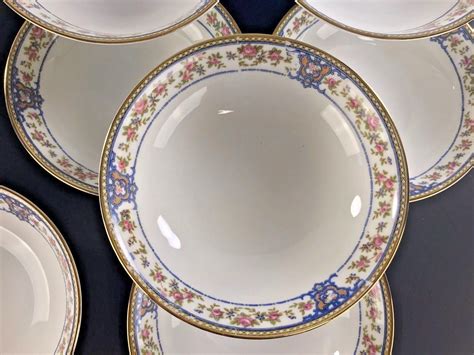 Antique NORITAKE NIPPON China The Malay Pattern Circa 1912 - 12 Coupe Cereal Bowls