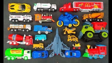 Review Box Full Of Toy Cars Truck Toys Youtube