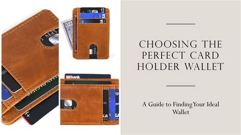 The Ultimate Guide to Selecting the Best Card Holder Wallet for Your Needs