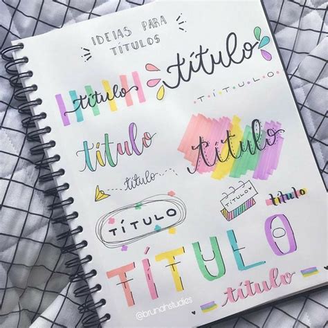 100 ideas de título y encabezado para bullet journal en 2020 Titulos