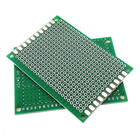 Universal Pcb Prototype Board Double Sided Mm Hole Pitch X Cm