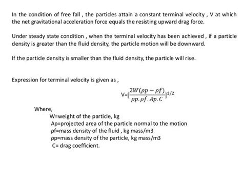 Terminal velocity