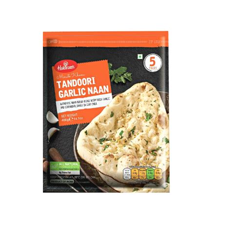 Haldirams Frozen Tandoori Naan 5 Pcs 400g Lakshmi Stores Uk