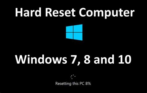 Hard Reset Computer Windows 7, 8 and 10 - Device-Boom