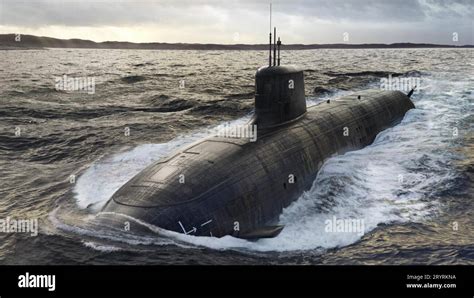 Ssn Aukus Nuclear Powered Submarine Artwork Credit Bae Systems Stock